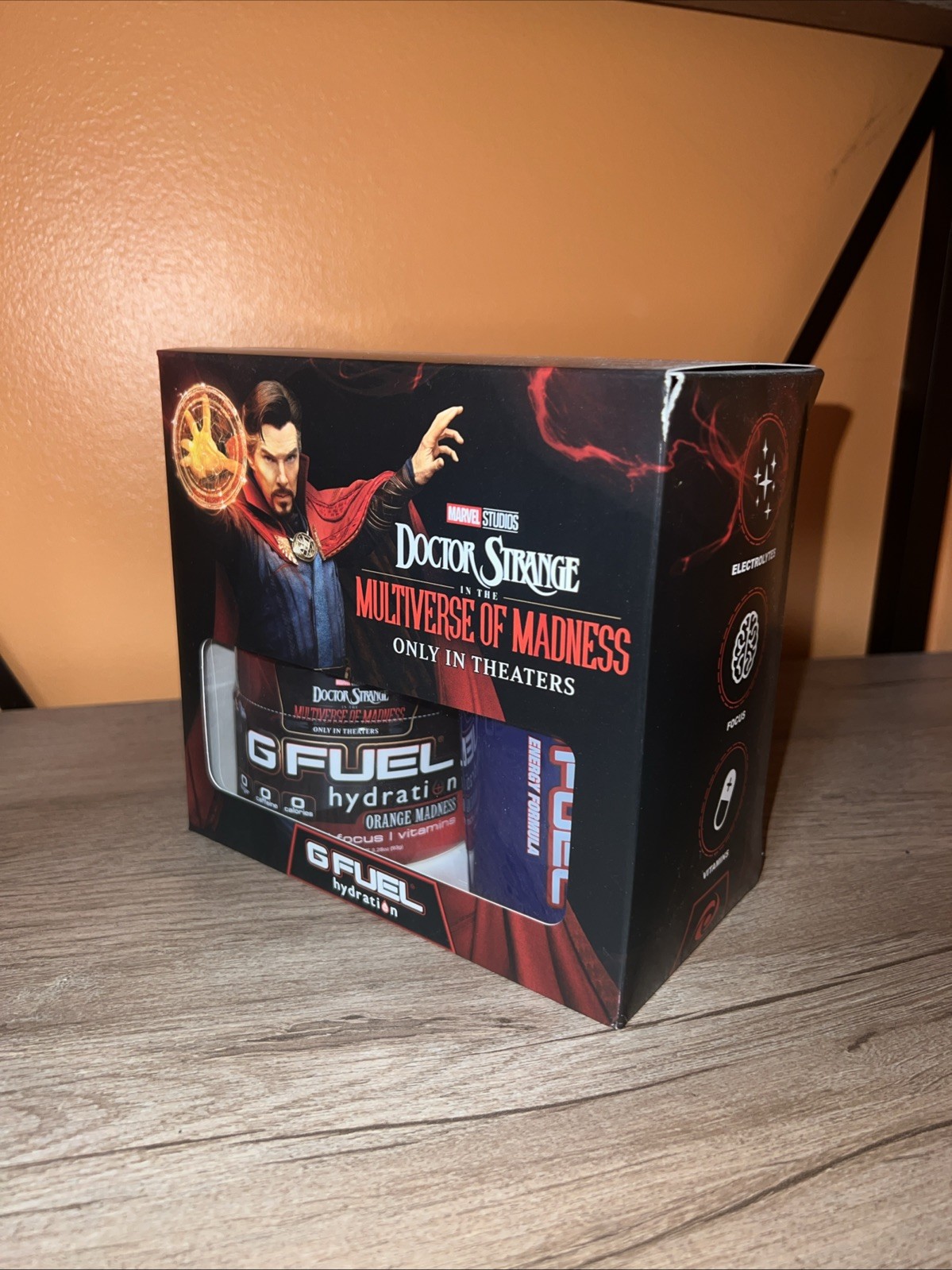 Brand New GFuel Marvel Doctor Strange Collector’s Box + Shaker + Sticker