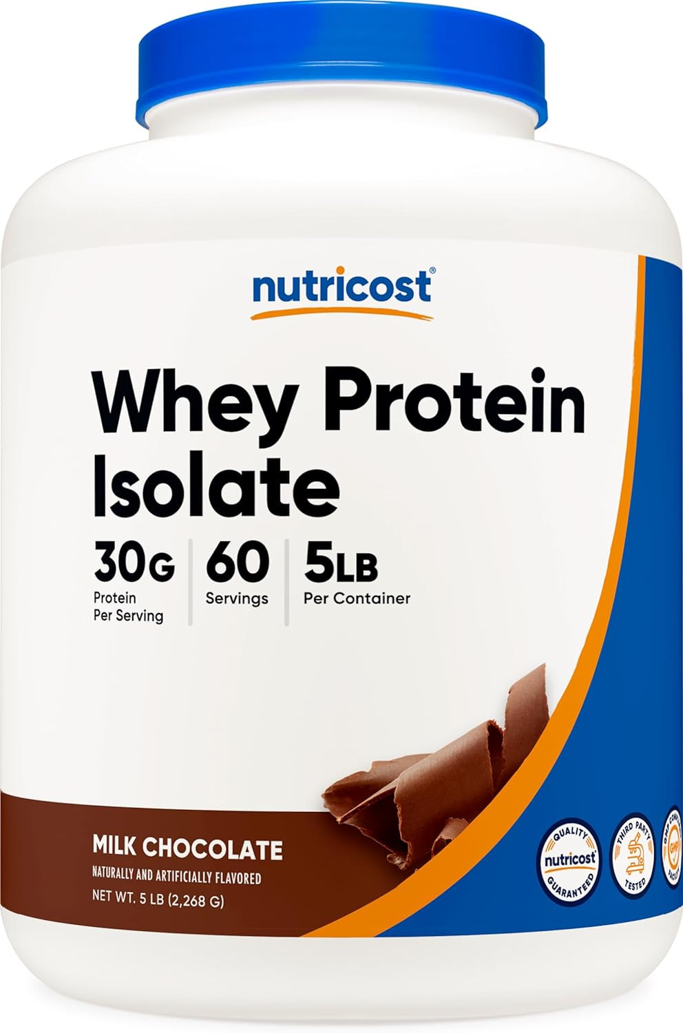 Nutricost Whey Protein Isolate, 30 Grams of Protein Per Serving, Non-GMO