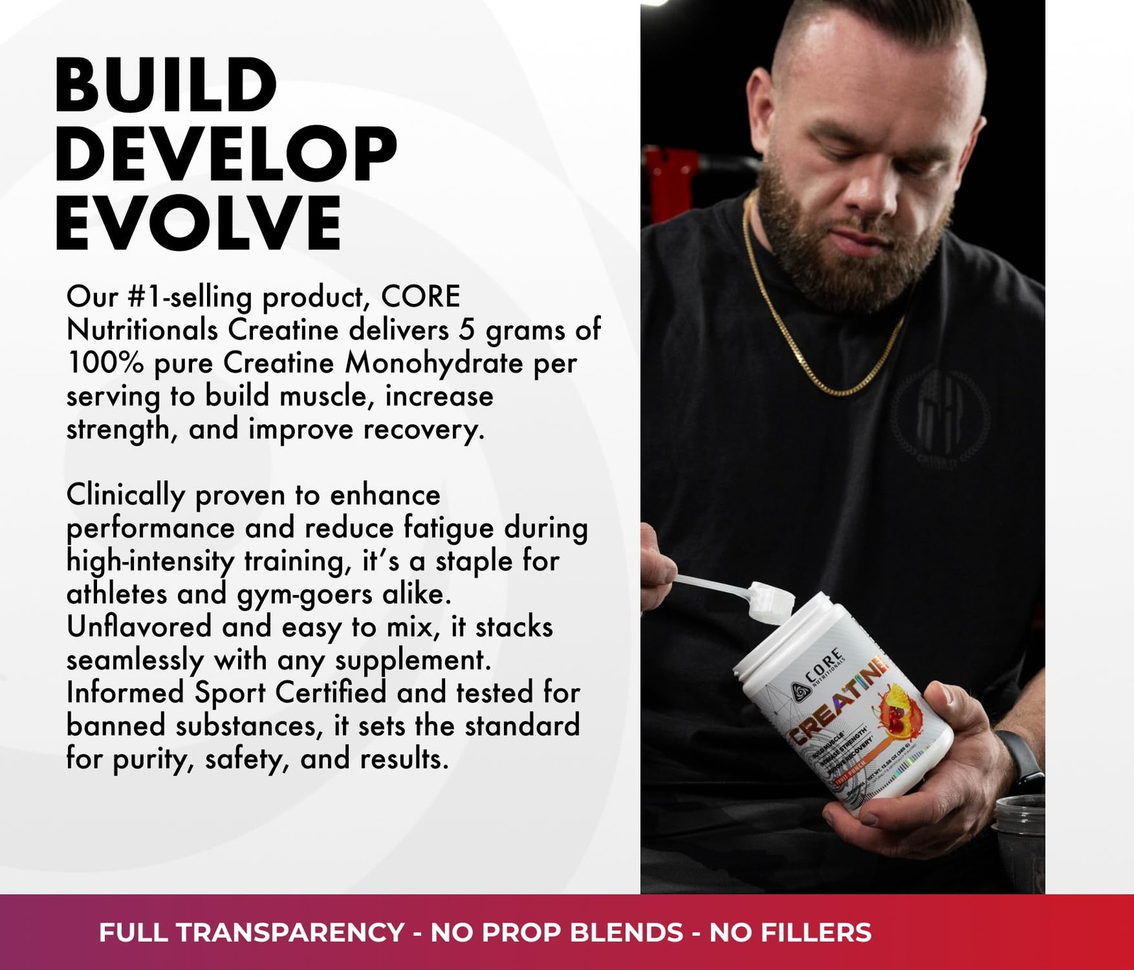 Creatine Monohydrate | Increase Strength, Build Muscle, Improve Recovery | 5g…