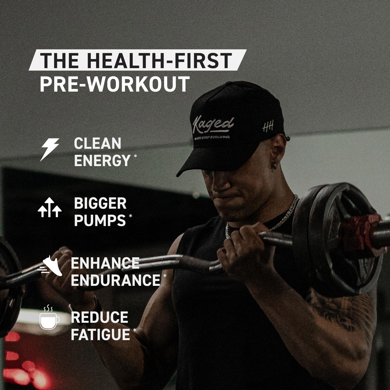 Pre Workout Powder – Krisp Apple Flavor, Creatine, Beta Alanine, Natural Caffein