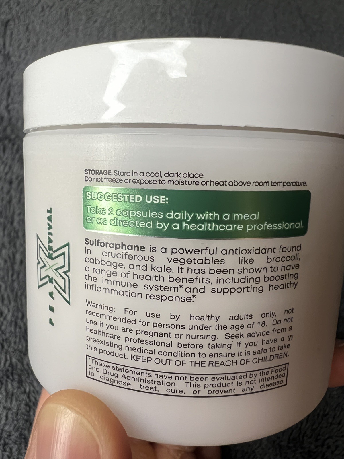 Peak Revival Sulforaphane Cellular Health Cognitive Function Liver Support 12/26