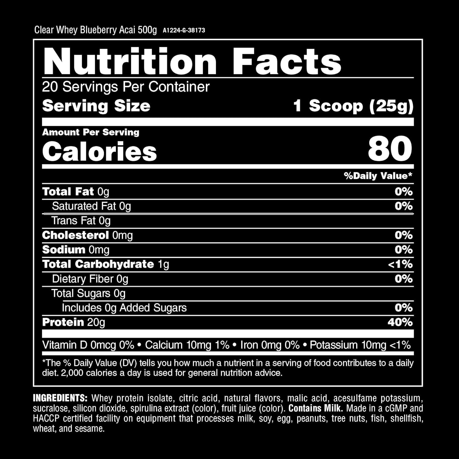 Clear Whey Isolate Protein Powder – Easy to Digest and Mix, 5G BCAA, Deliciously