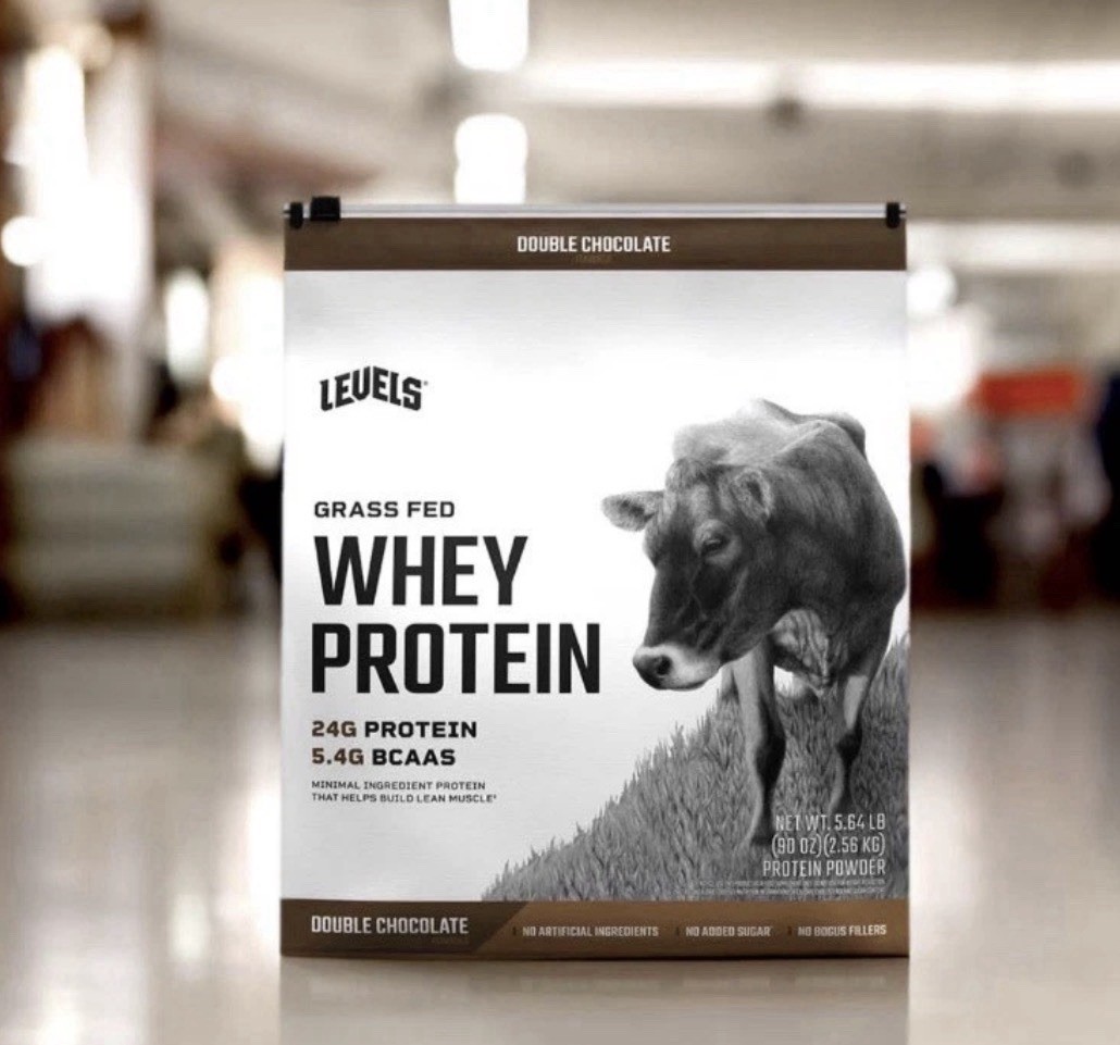 Protein Powder Levels Grass Fed 🐮 Whey Delicious Double Chocolate 5.64 lb c