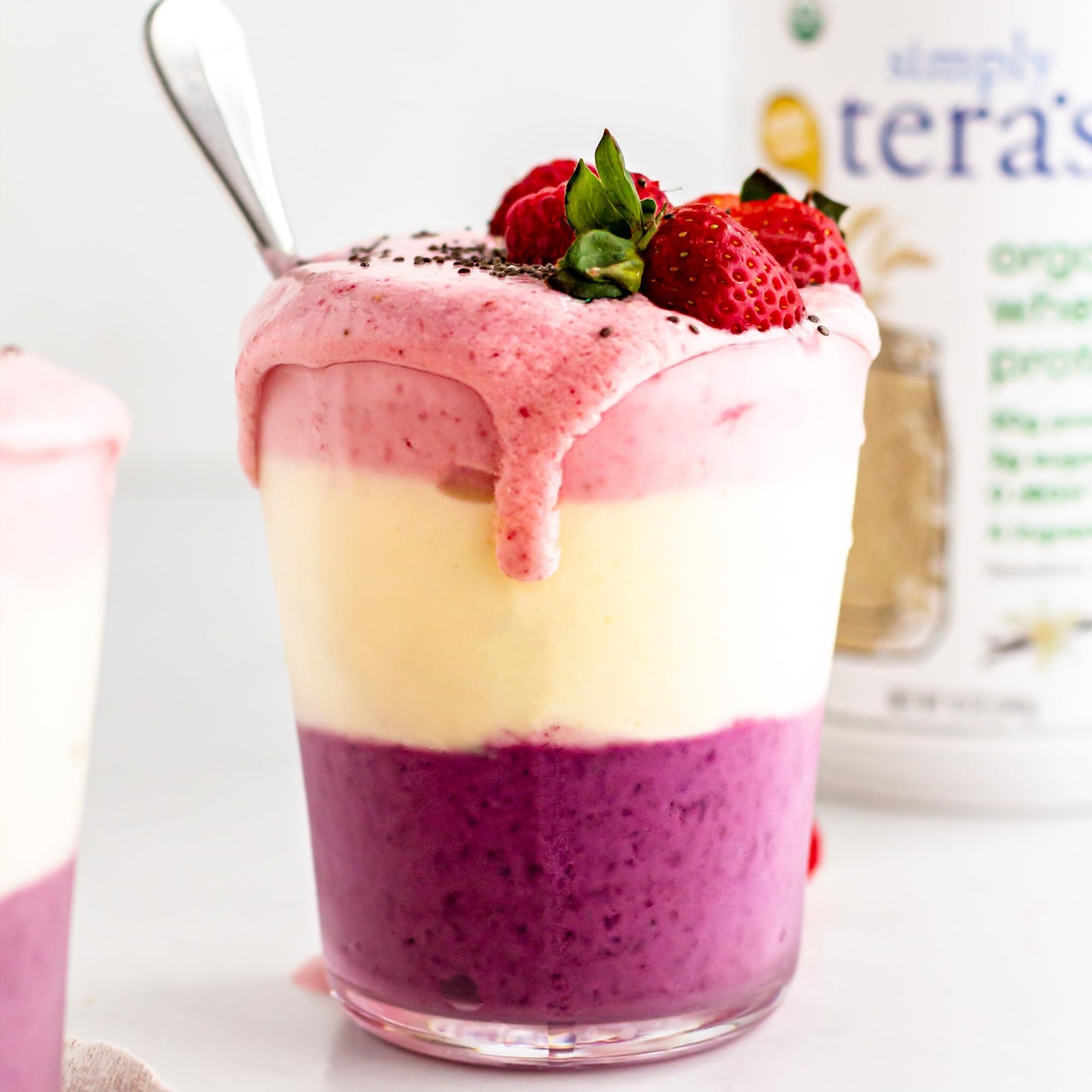 simply tera’s Organic Whey Protein Powder Grass Fed Vanilla Whey Protein Pow…