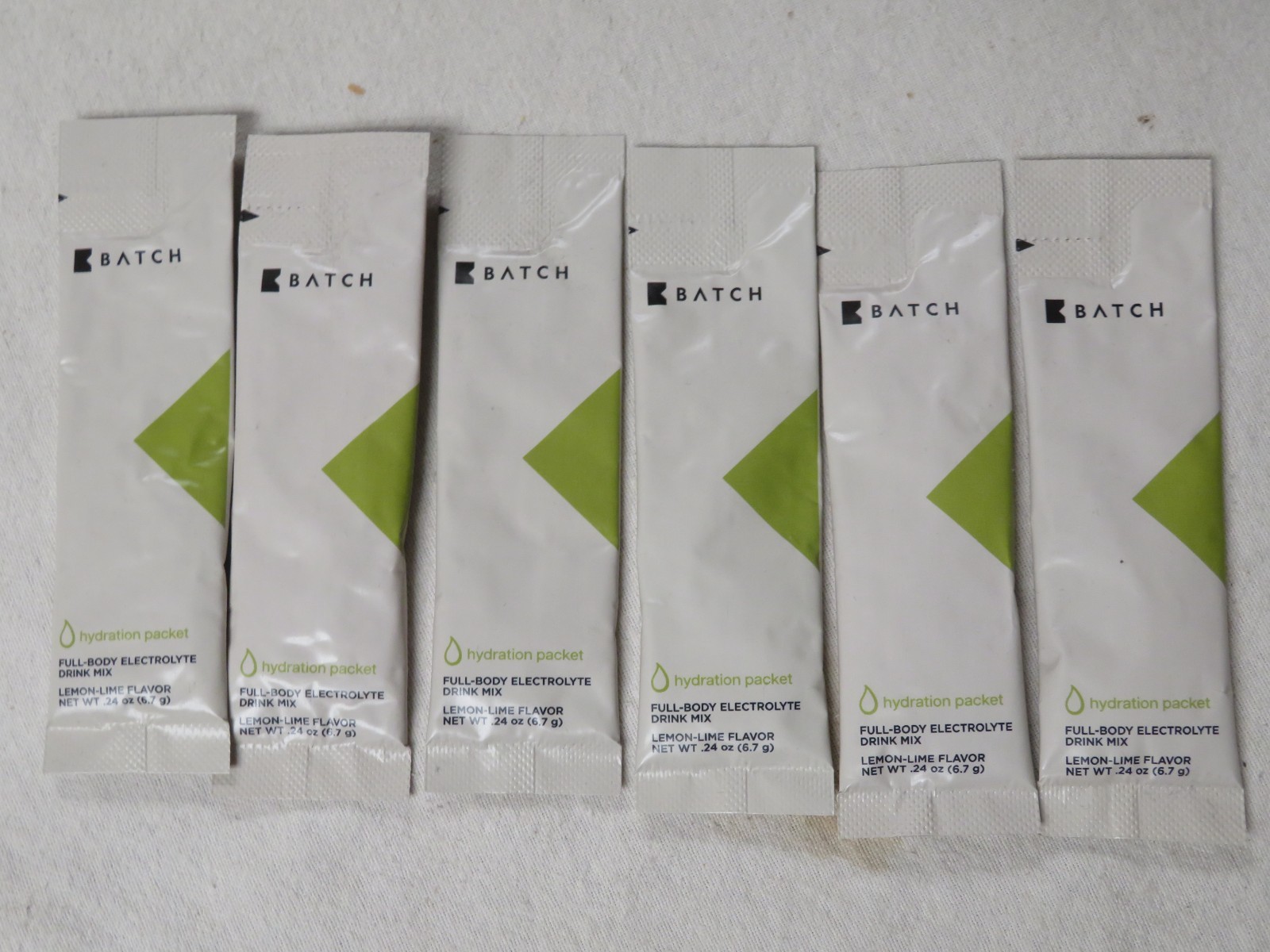 LOT OF 6 BATCH HYDRATION PACKETS FULL BODY ELECTROLYTE DRINK MIX EXP 9-26