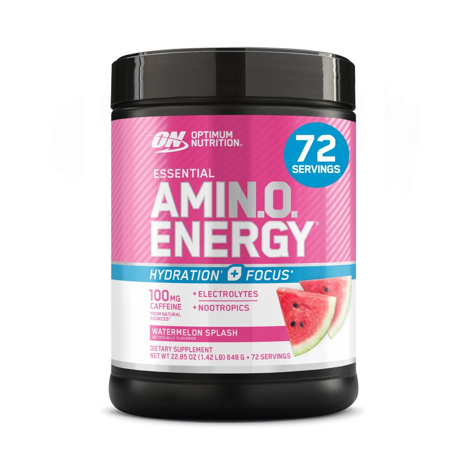 Optimum Nutrition Amino Energy + Focus Pre-Workout Watermelon Sugar-Free 1.4lb