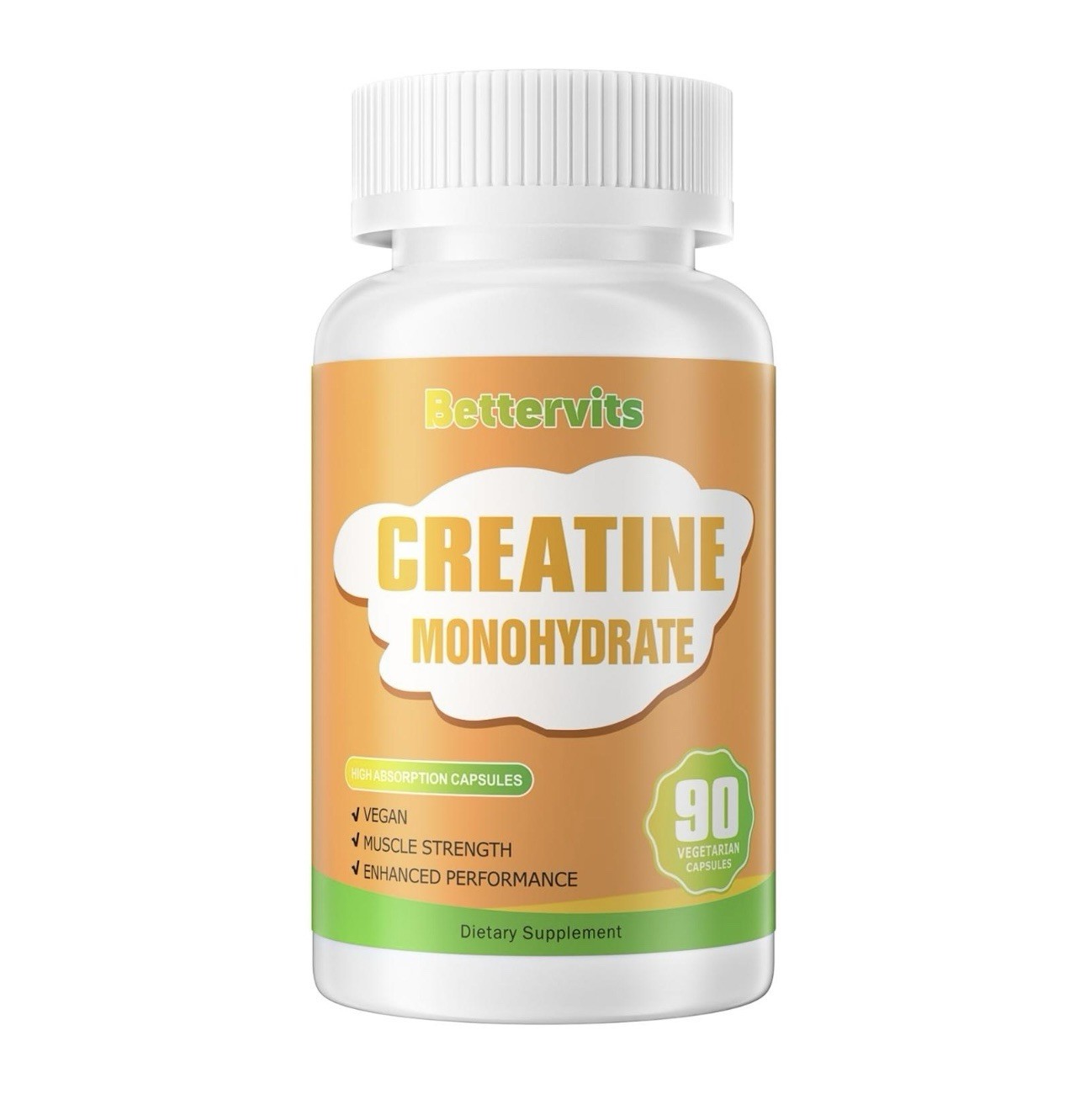 Creatine Monohydrate 2500mg Per Serving 90 Capsules