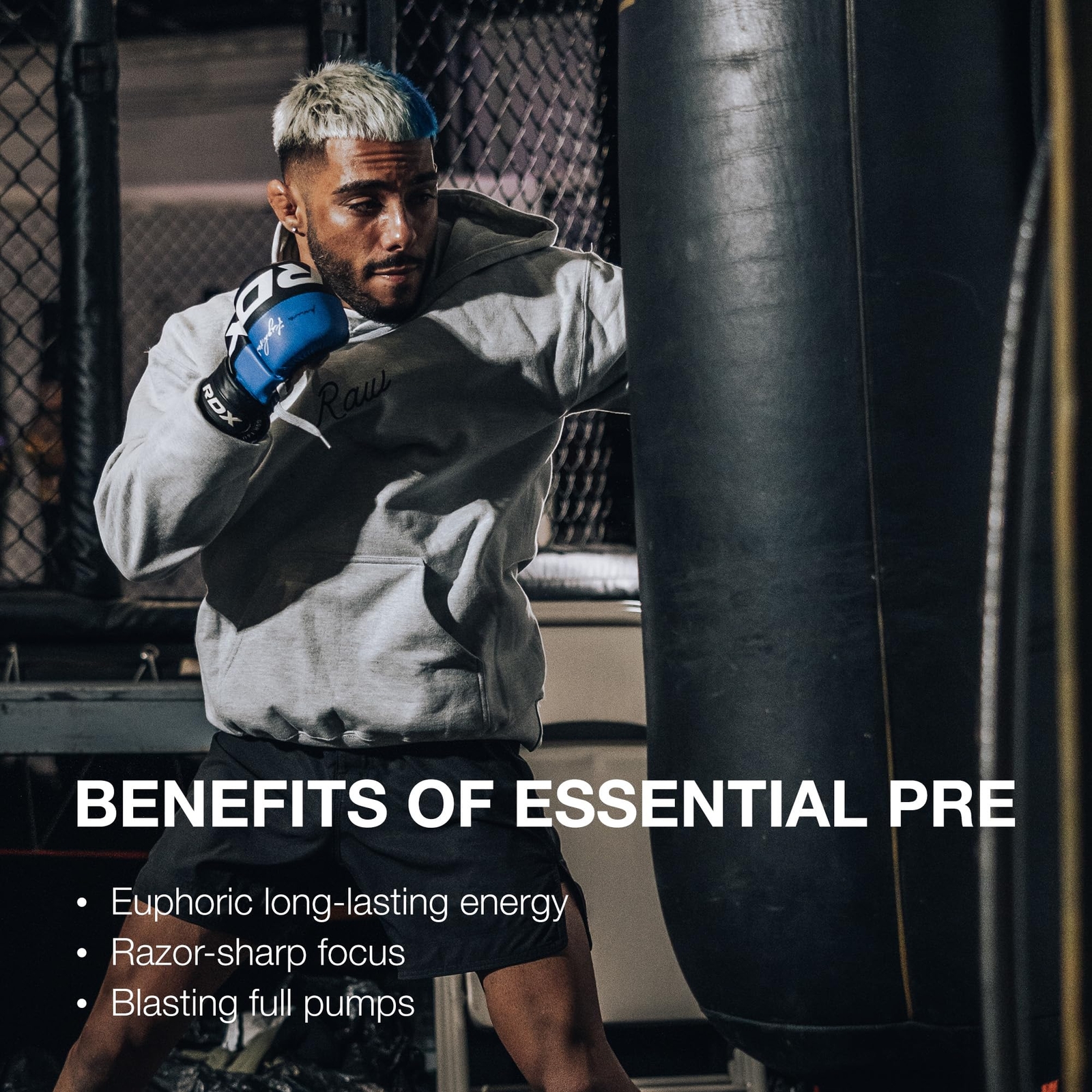 RAW Nutrition Essential Pre Workout Orange 30 Servings L Citrulline Caffeine