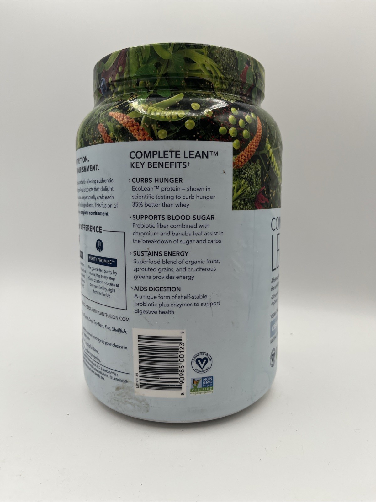 PlantFusion Complete Lean Creamy Vanilla Bean 29.63 oz (EXP:02/27)
