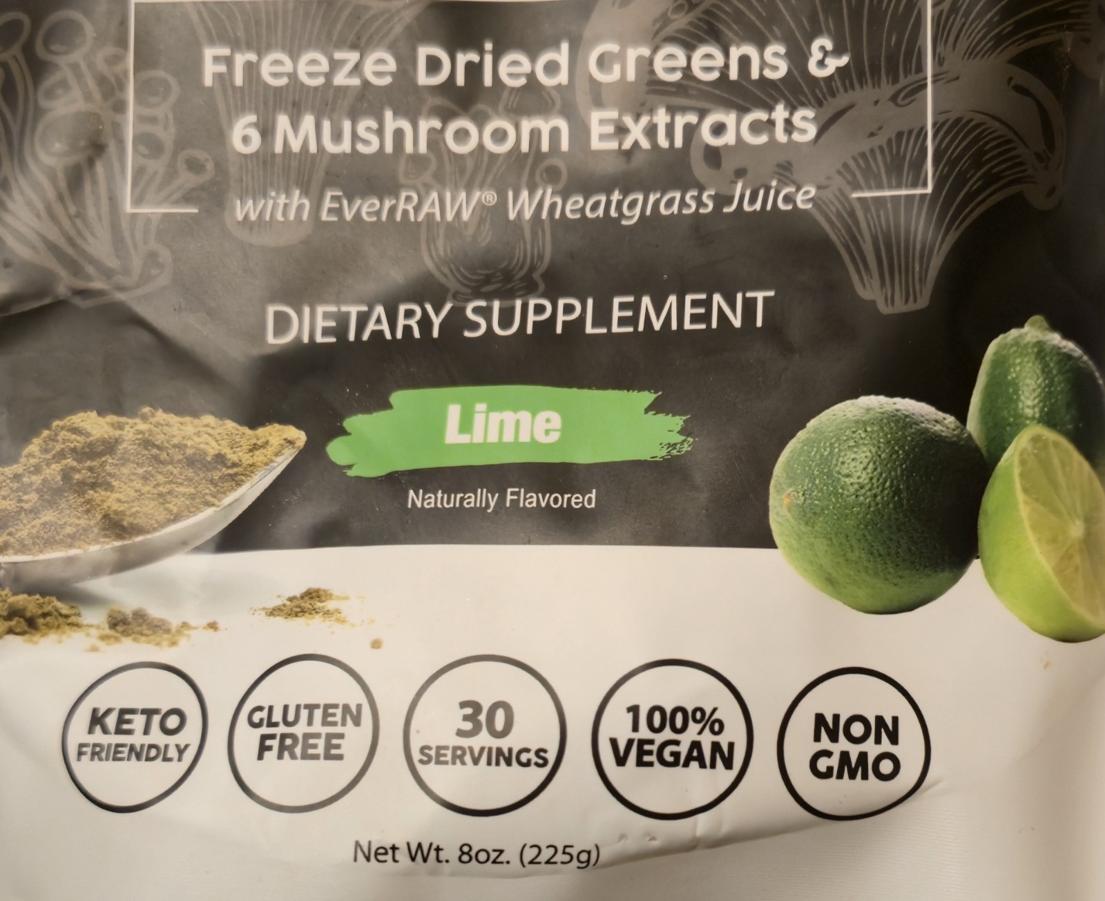 PEScience GREENS & SUPERFOODS 8 oz Size (30 Serv) Natural Lime Flav BEST BY 4/26