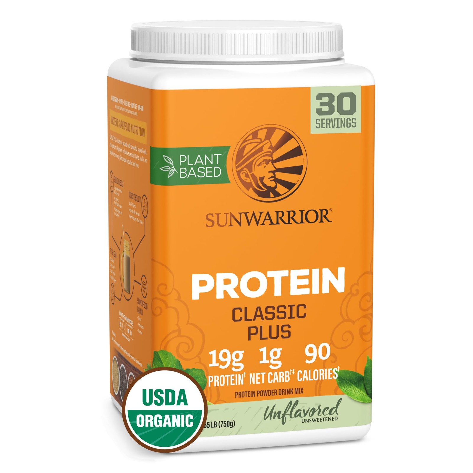 pack of 3 Vegan Organic Protein Powder Plant-based | 5 Superfood Quinoa Chia