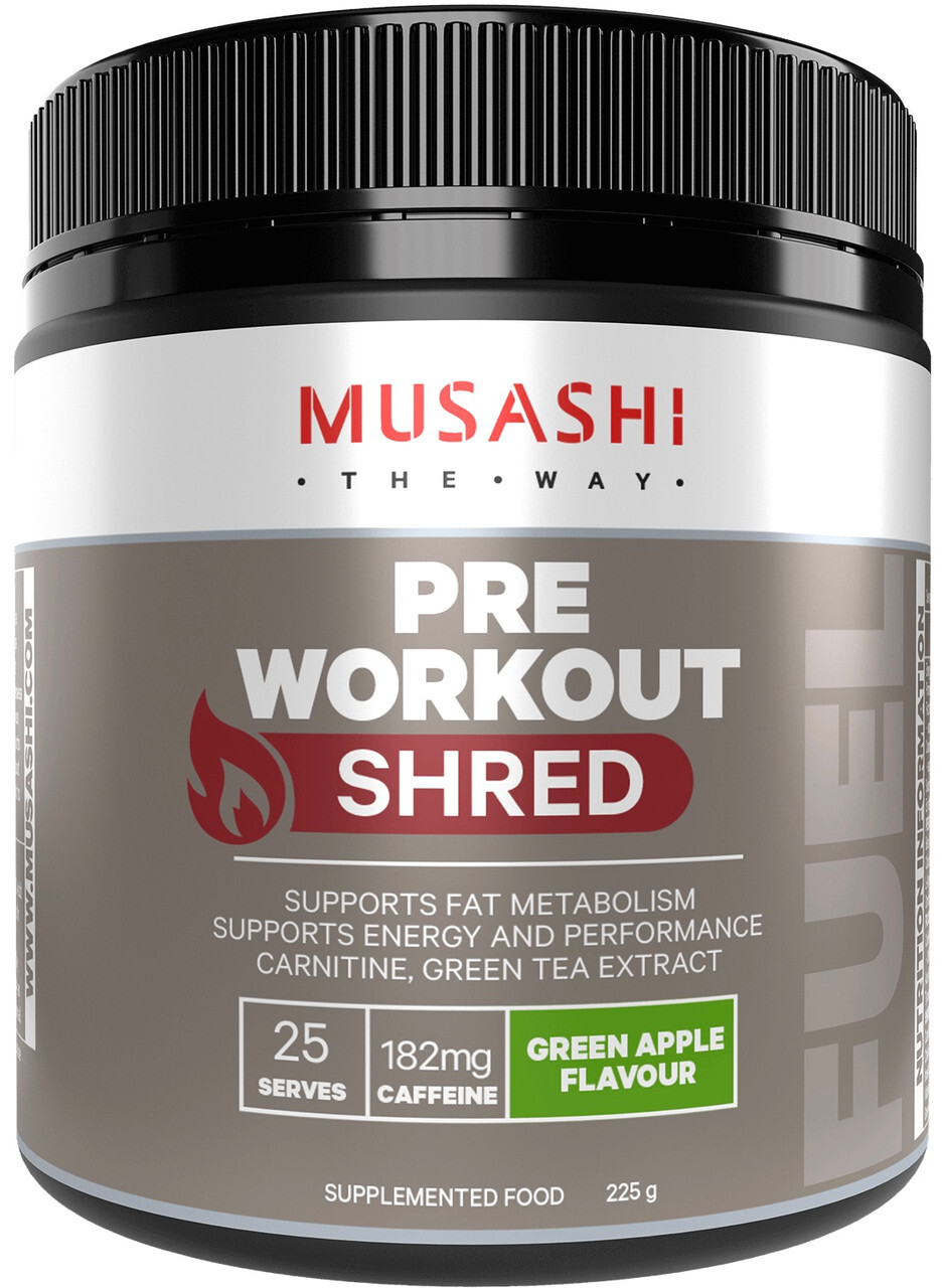 Pre-Workout Shred Green Apple 225g Musashi