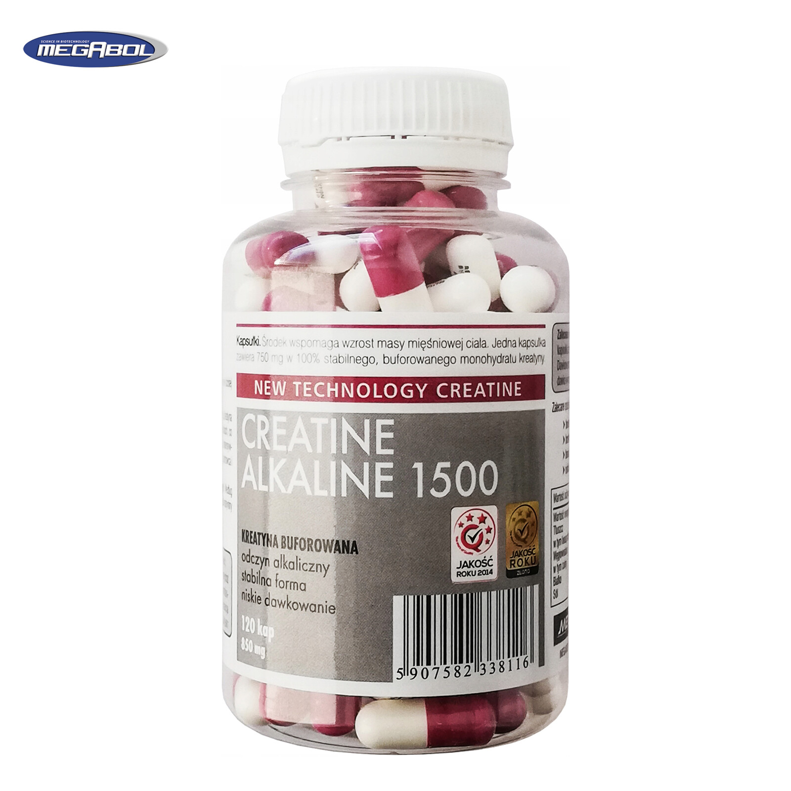 CREATINE ALKALINE 120/240 Pills Buffered Monohydrate Purest Form Muscle Growth