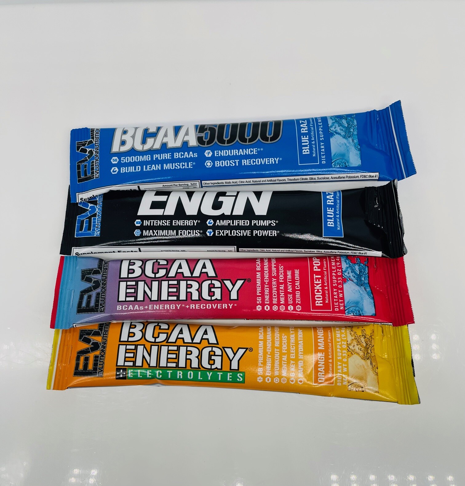 EVL Evlution Nutrition BCAA Energy Amino Acid Pre-Workout Powder – All FLAVORS