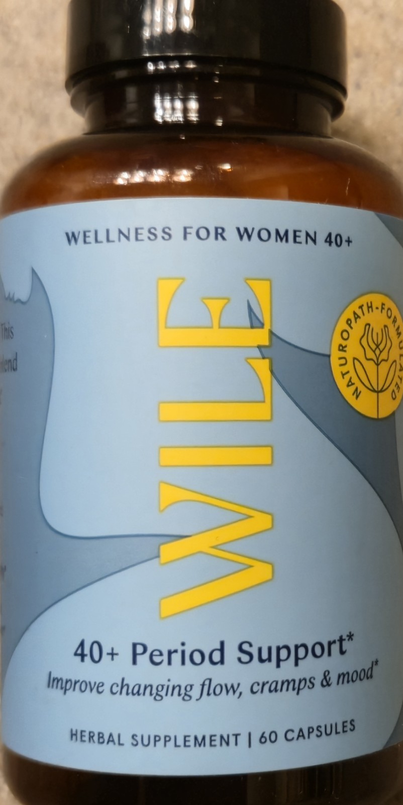 WILE 40 + PERIOD SUPPORT Flow, Cramps & Mood 60 Caps (30 Servings) BEST BY 08/26