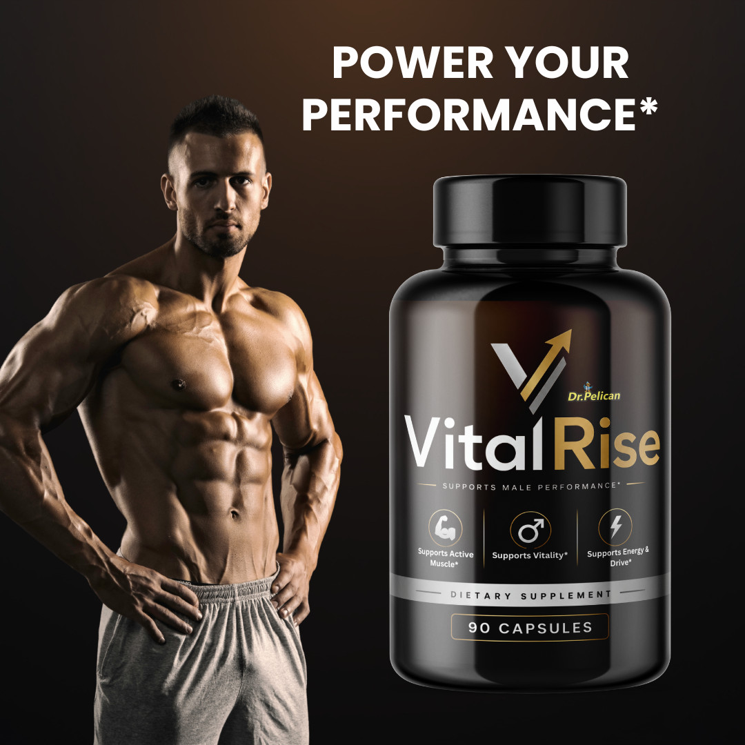 Vital Rise- Bodybuilding & Men’s Health Support- 2 Bottles- 180 Capsules