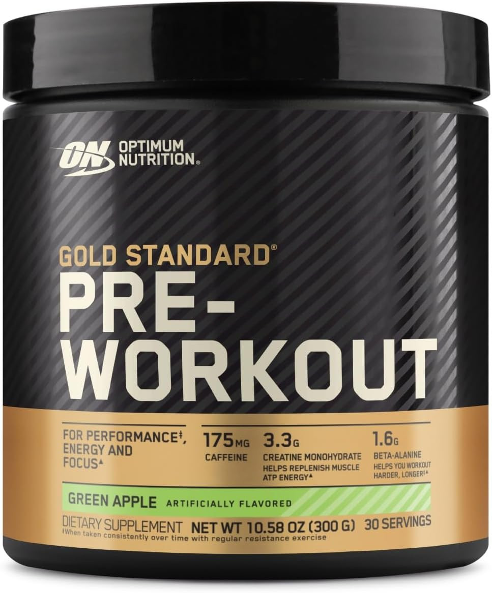 Gold Standard Pre-Workout with Creatine, Beta-Alanine, and Caffeine for Energy,
