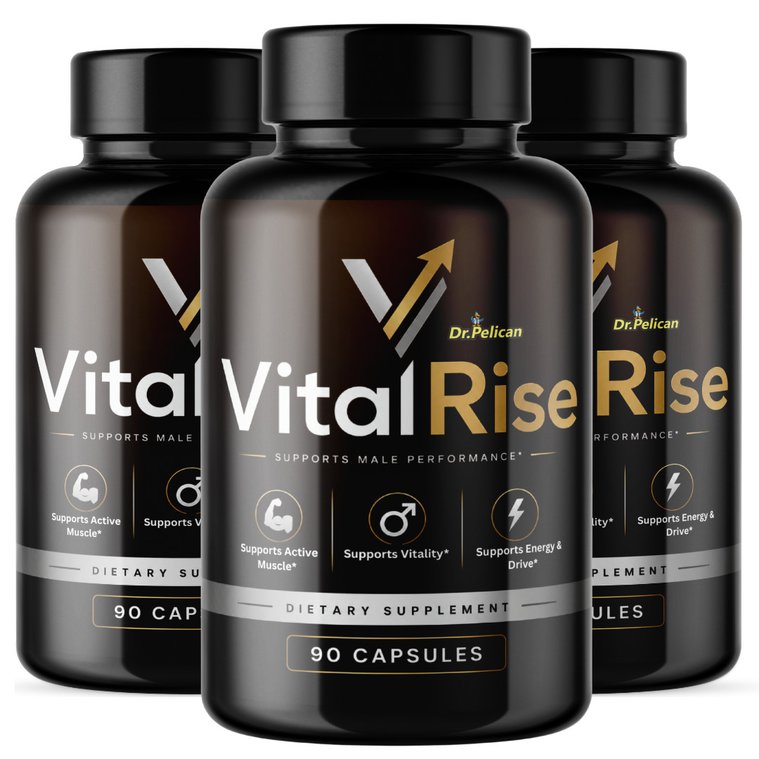 Vital Rise- Bodybuilding & Men’s Health Support- 3 Bottles- 270 Capsules
