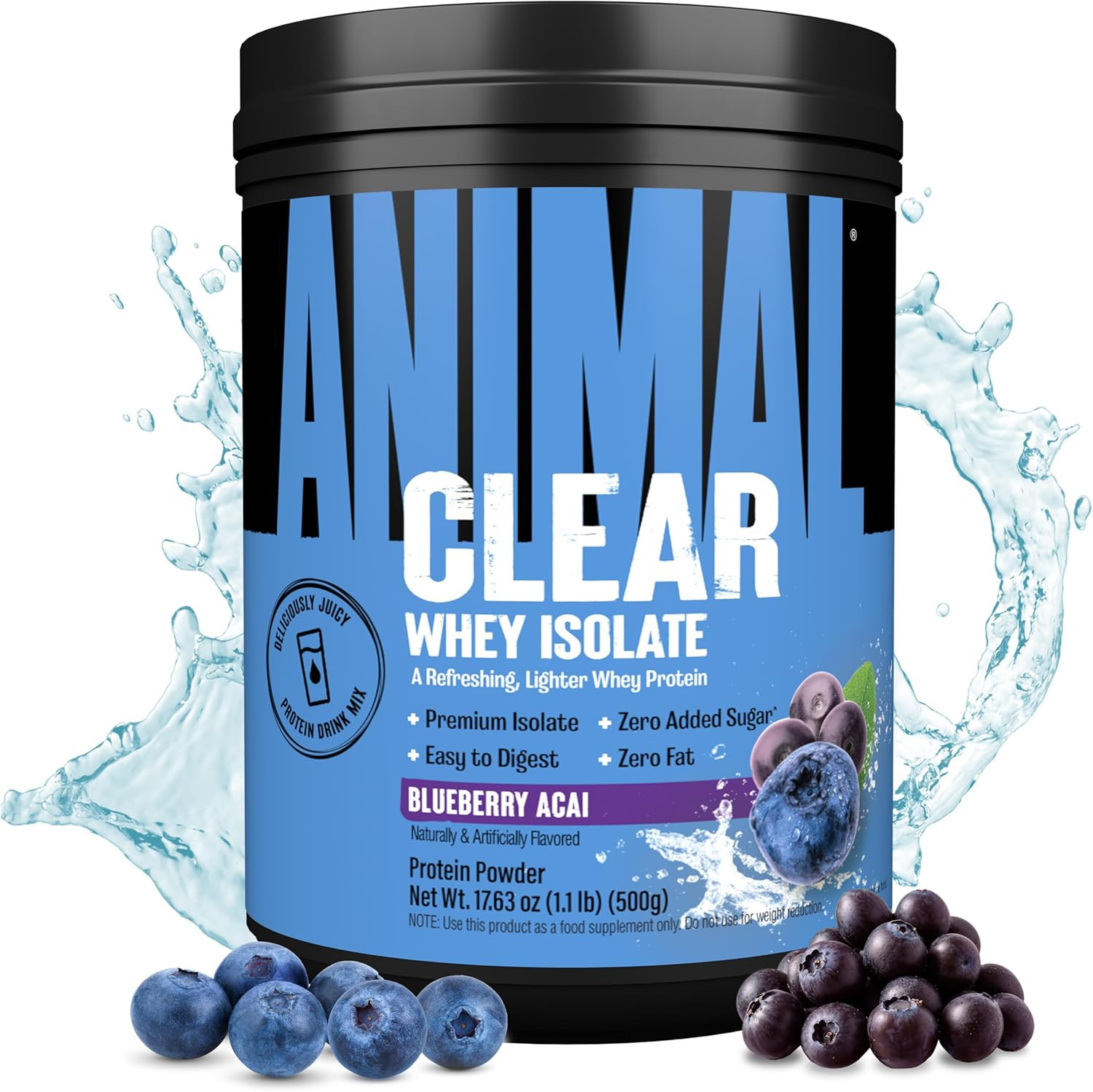 Clear Whey Isolate Protein Powder – Easy to Digest and Mix, 5G BCAA, Deliciously