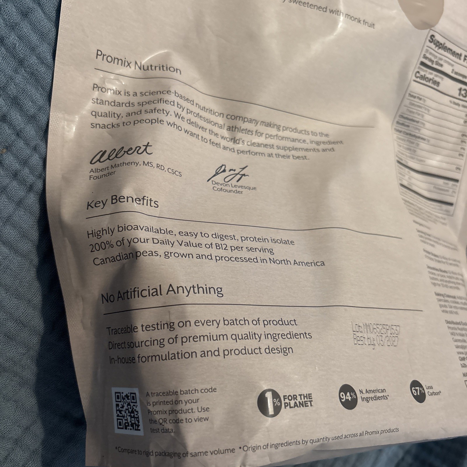 Promix Vegan Protein Raw Chocolate 2.5 Pound