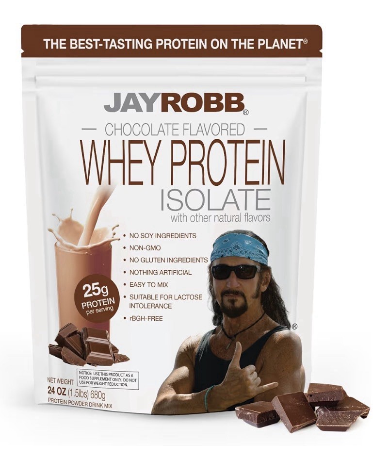 JAYROBB Whey Protein Isolate Chocolate Flavored 1.5 Pound