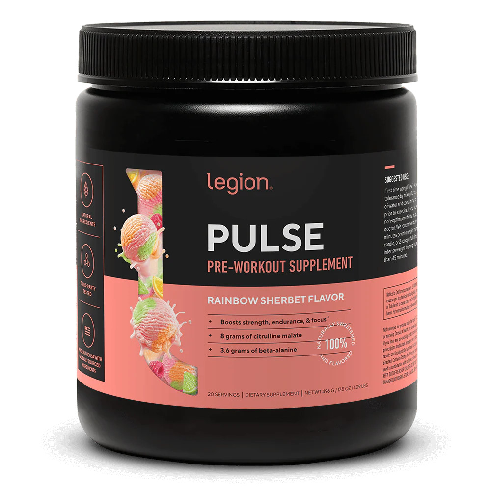 Pulse Pre-Workout Supplement Naturally Sweetened And Flavored