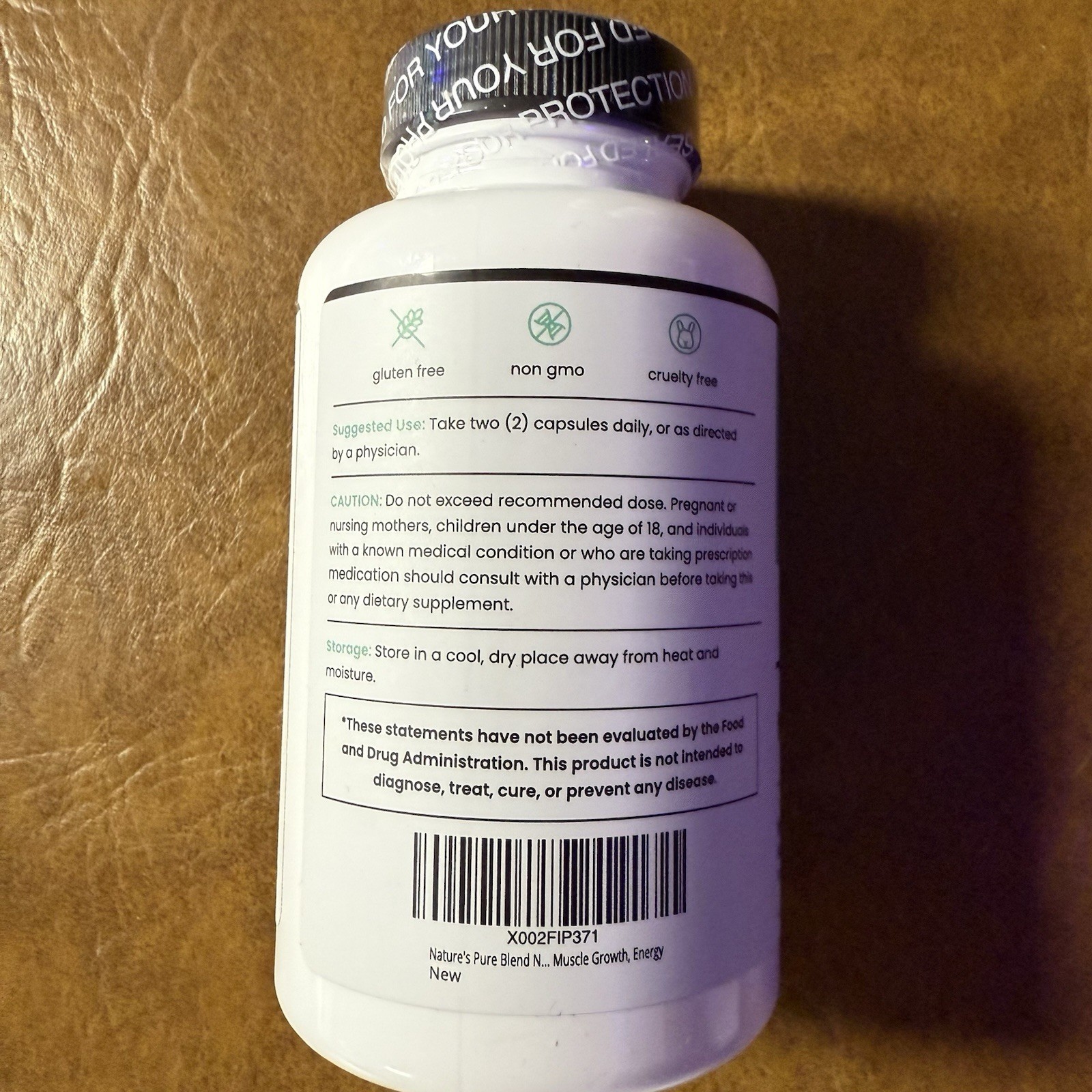 (4) NPB Nature’s Pure Blend Nitric Oxide Supplements Blood Flow Circulation