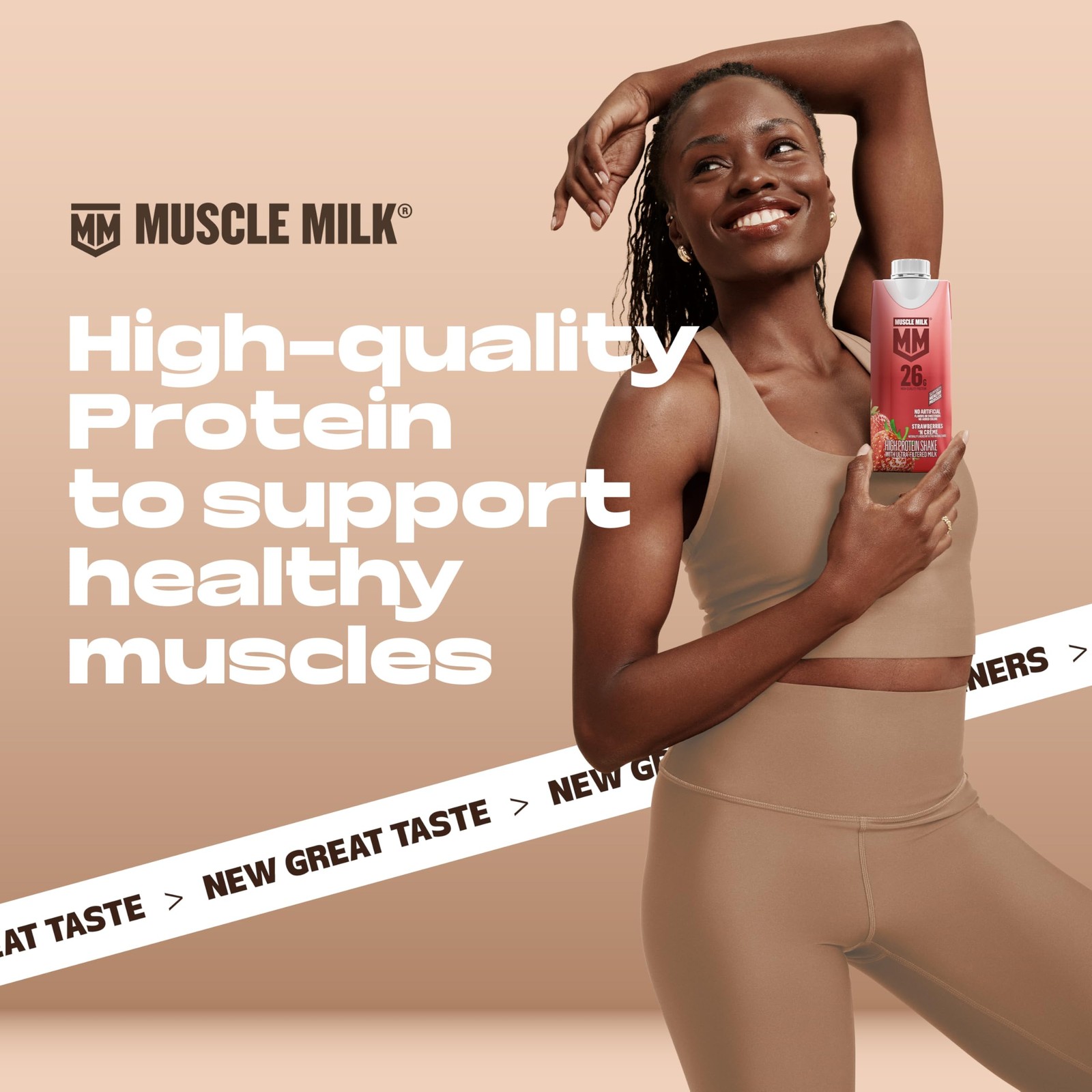 Muscle Milk Pro High Protein Shake, Strawberry, 11 fl 11 Fl Oz (Pack of 12)