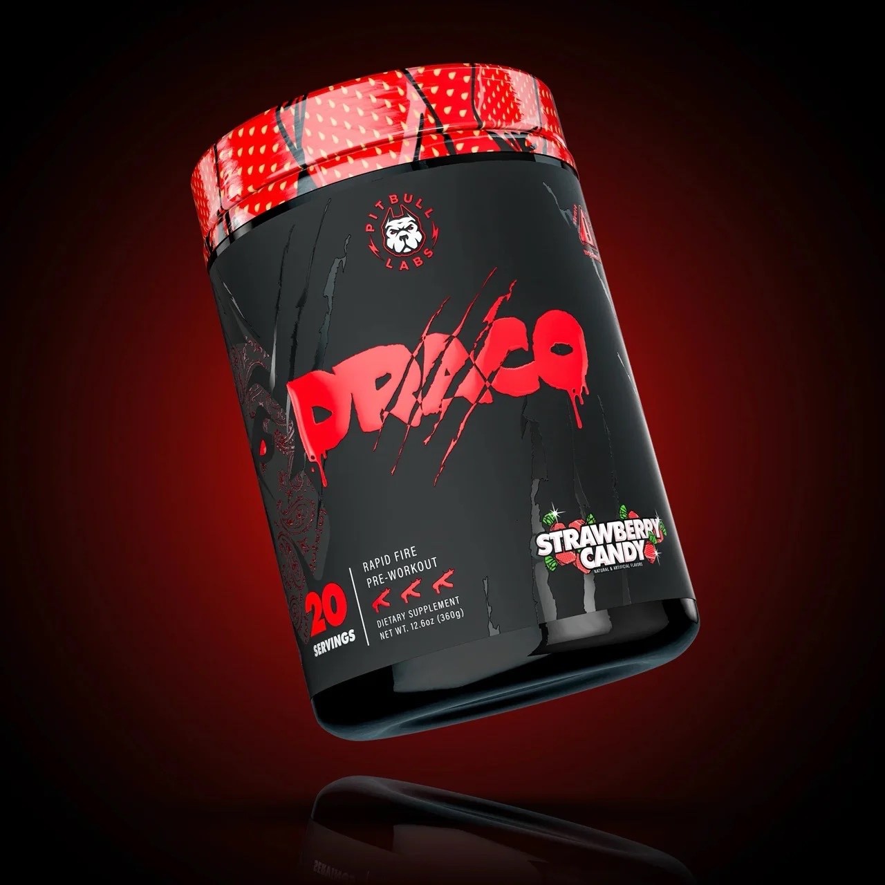 Pitbull Labs DRACO 450mg Caffeine Blend High Stim Pre Workout 2 flavors see 👇