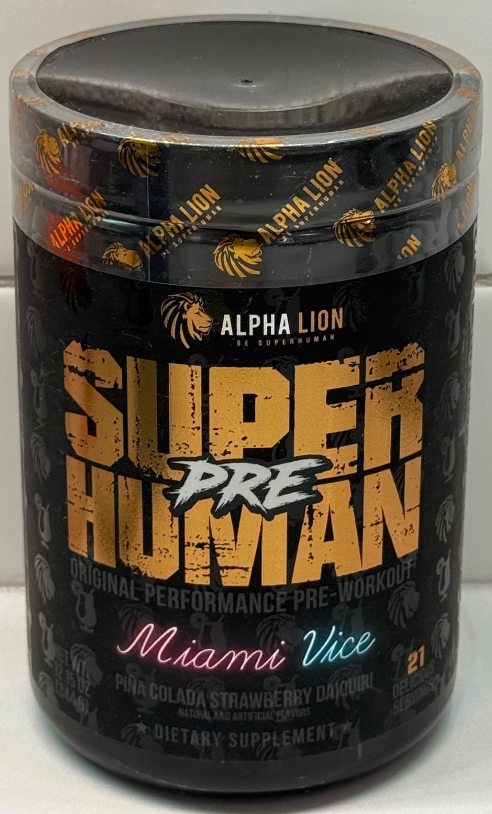 Alpha Lion Super Human PRE Original Pre-Workout 21 Servings Miami Vice Flavor