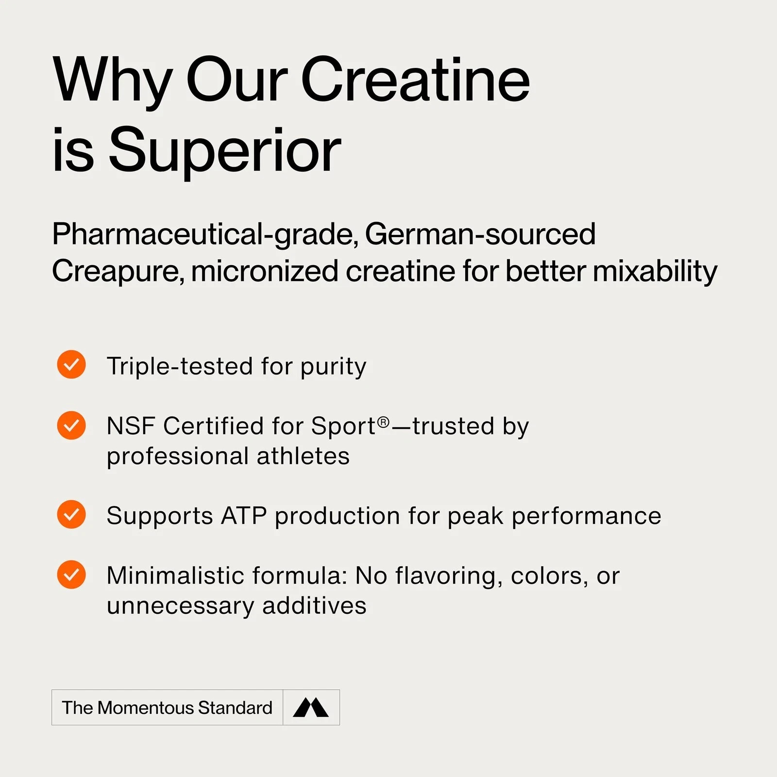 Momentous Creatine Lemon Monohydrate Powder – Creapure Creatine Powder – Supp…