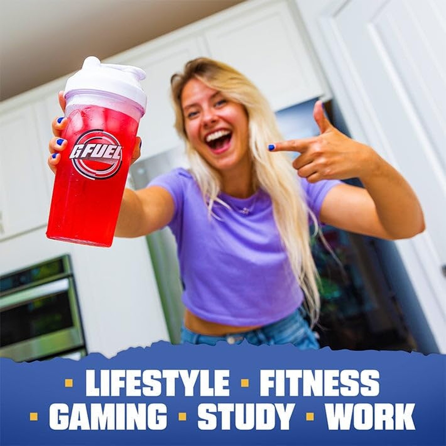 G Fuel Sonic 2.0 Energy Drink Powder, Pre Workout Caffeine Mix for Gaming, Su…