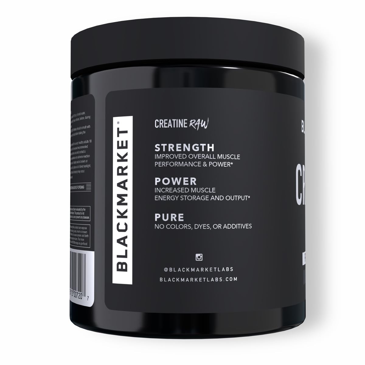 BLACKMARKET RAW Creatine – Workout Powder Drink 10.6 Ounce (Pack of 1), A2996