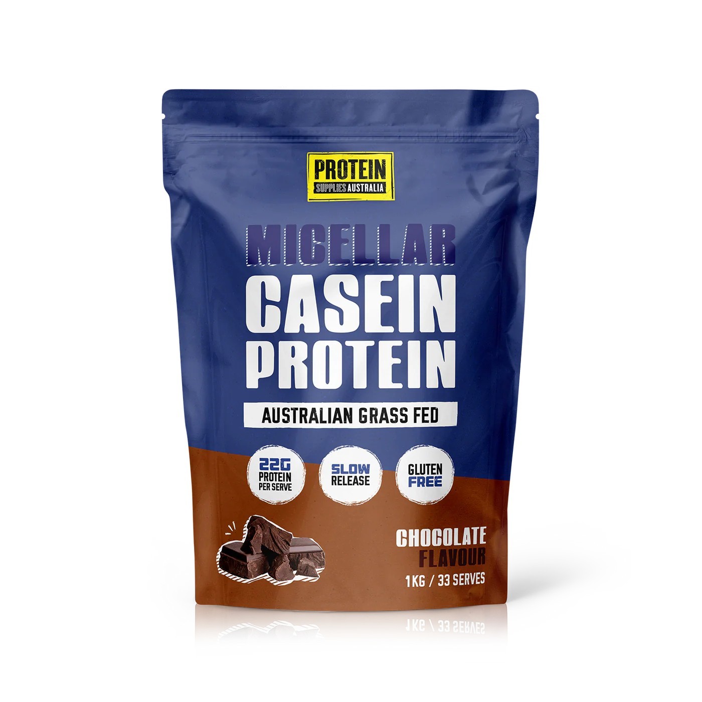 Protein Supplies Australia Micellar Casein Protein Slow Release Chocolate 1kg