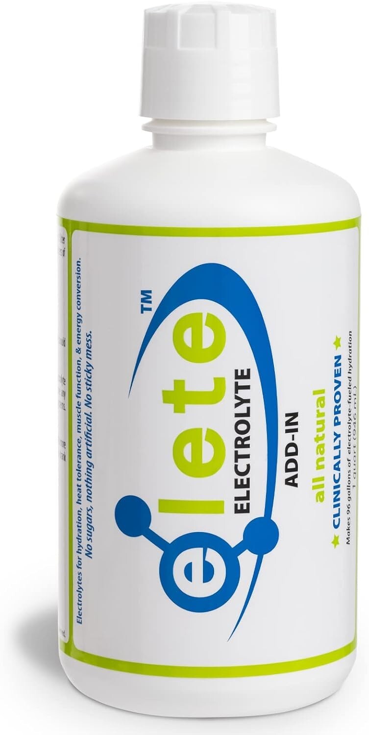 elete All-Natural Electrolyte Concentrate for Hydration – 32oz Unflavored Drops