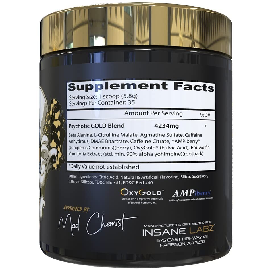 High-Stimulant Pre Workout Powder – Extreme Energy, Focus & Endurance, 35 Servin