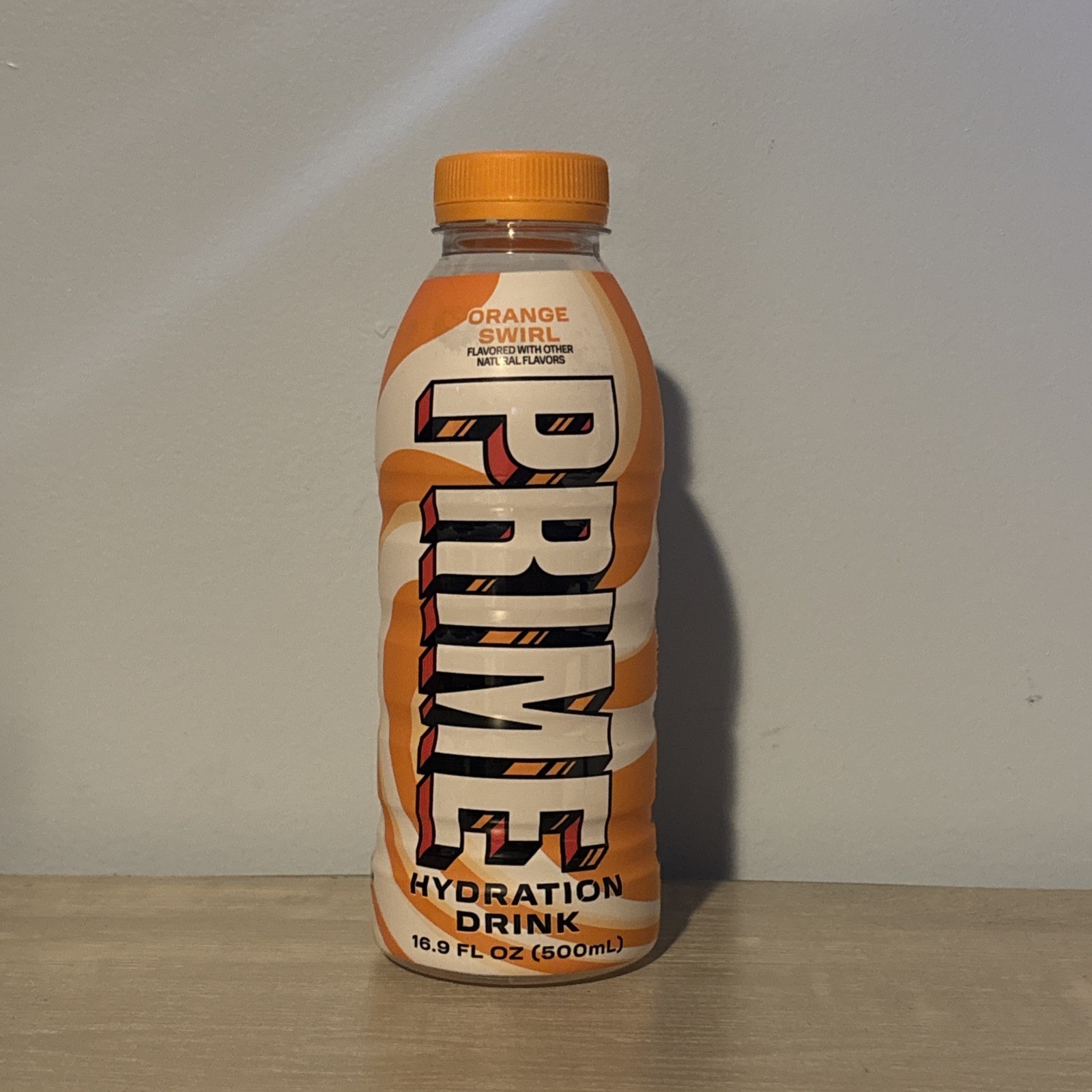 *NEW* Prime Hydration Drink Orange Swirl Gluten-Free Caffeine-Free 16.9 fl oz
