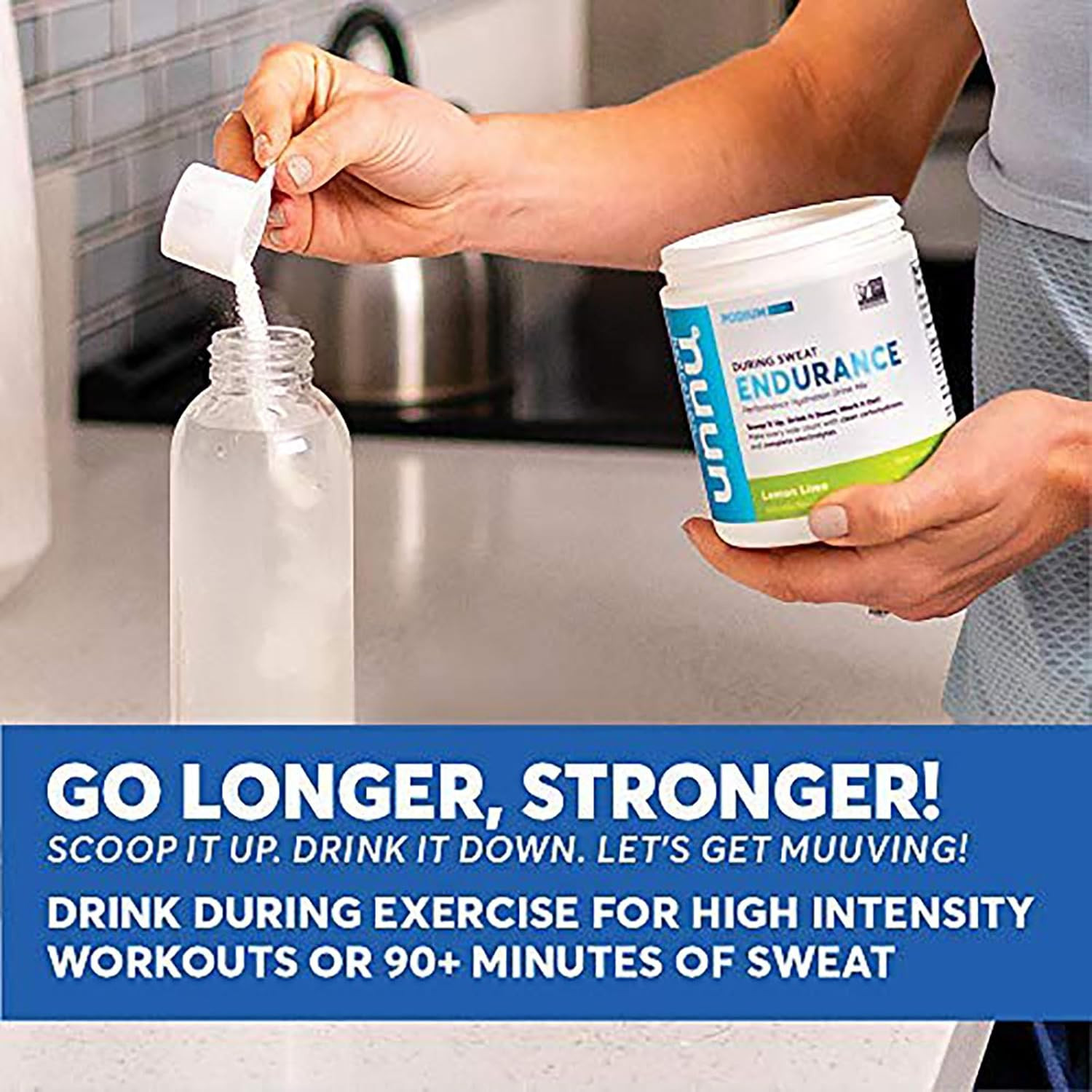 Nuun Hydration Endurance Powder Lemon Lime Electrolytes, 16 Servings