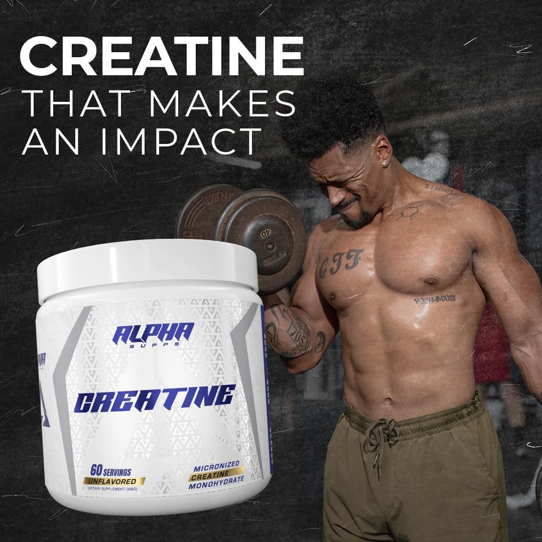 Micronized Creatine Monohydrate Powder – Unflavored, 300g – Supports Muscle Grow