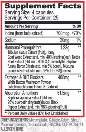 Purus Labs Recycle Natural Testosterone Lean Muscle Booster 100 Capsules New