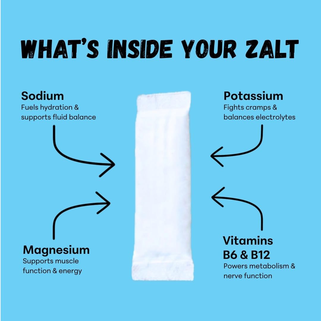 ZALT Electrolyte Pouches, Zero Caffeine Hydration Pouch, Electrolytes with Vi…