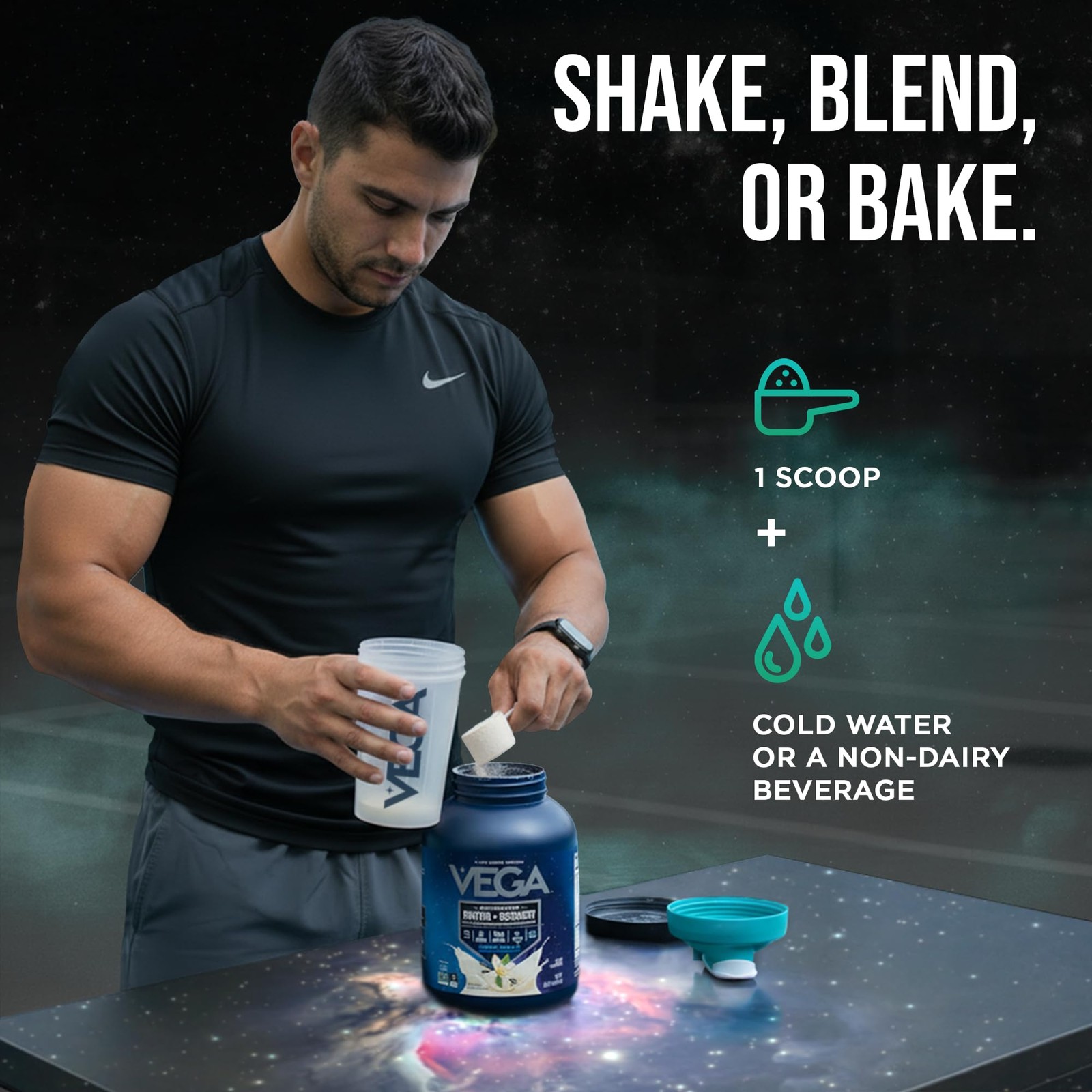 Vega Protein + Recovery, Vanilla – 30g Vegan Protein, Dairy & Gluten Free, Probi