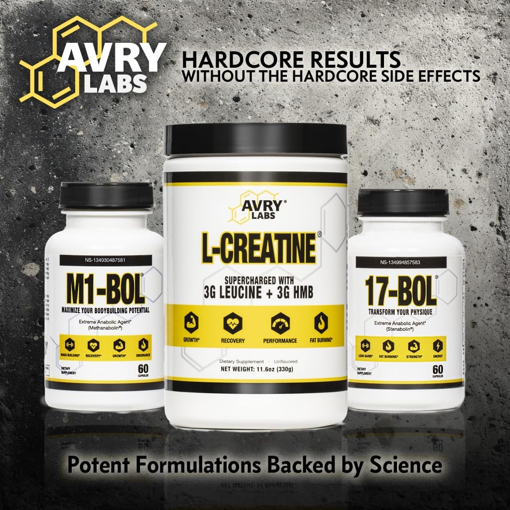 L-CREATINE Supplement: Creatine Monohydrate w/Leucine Amino Acid and HMB – Su…