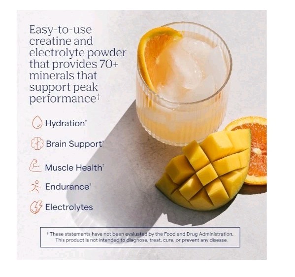 Creatine + Electrolytes Powder and Mineral Hydration Peak Performance. B6