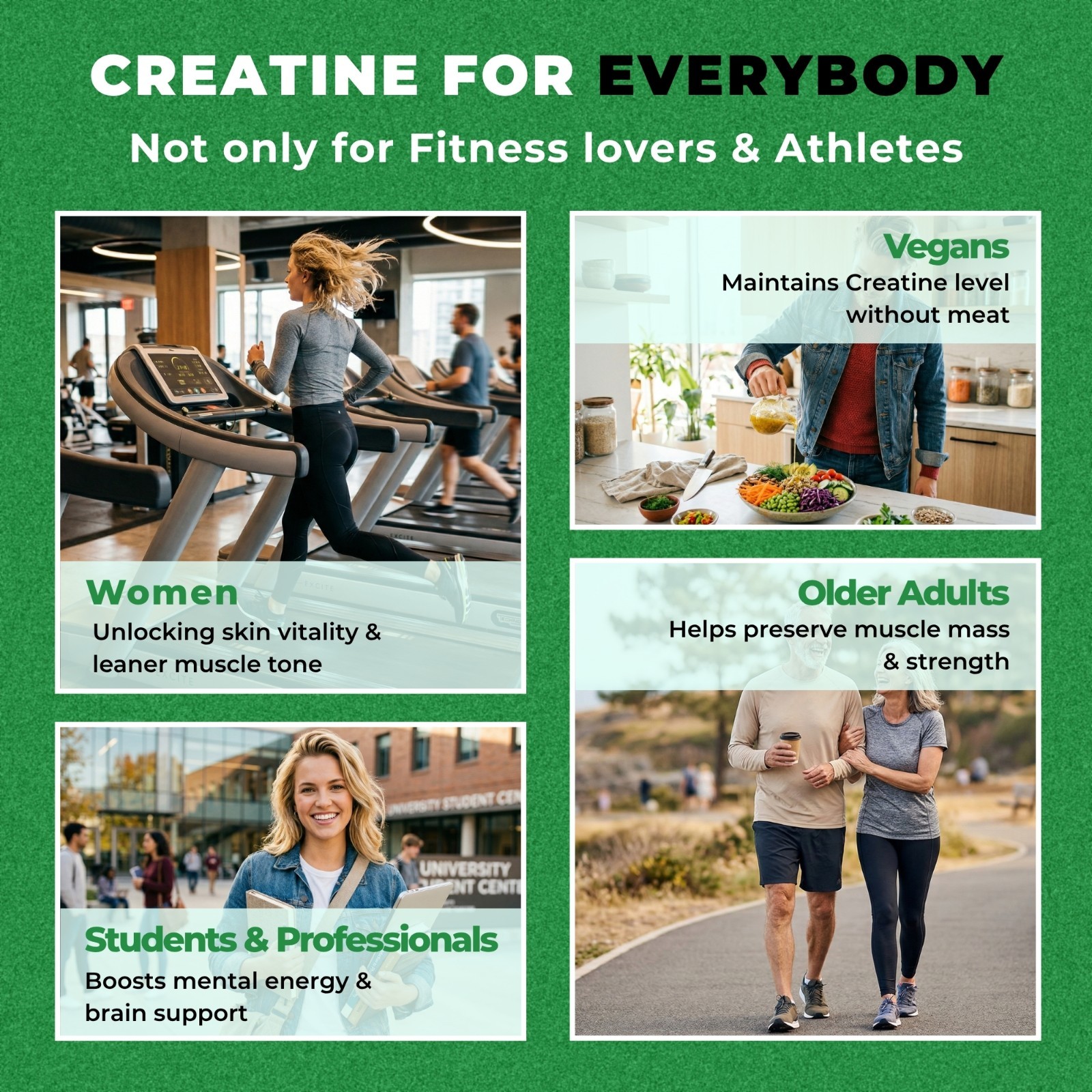 Creatine Monohydrate Powder 5000mg – 5 Grams Per Serving