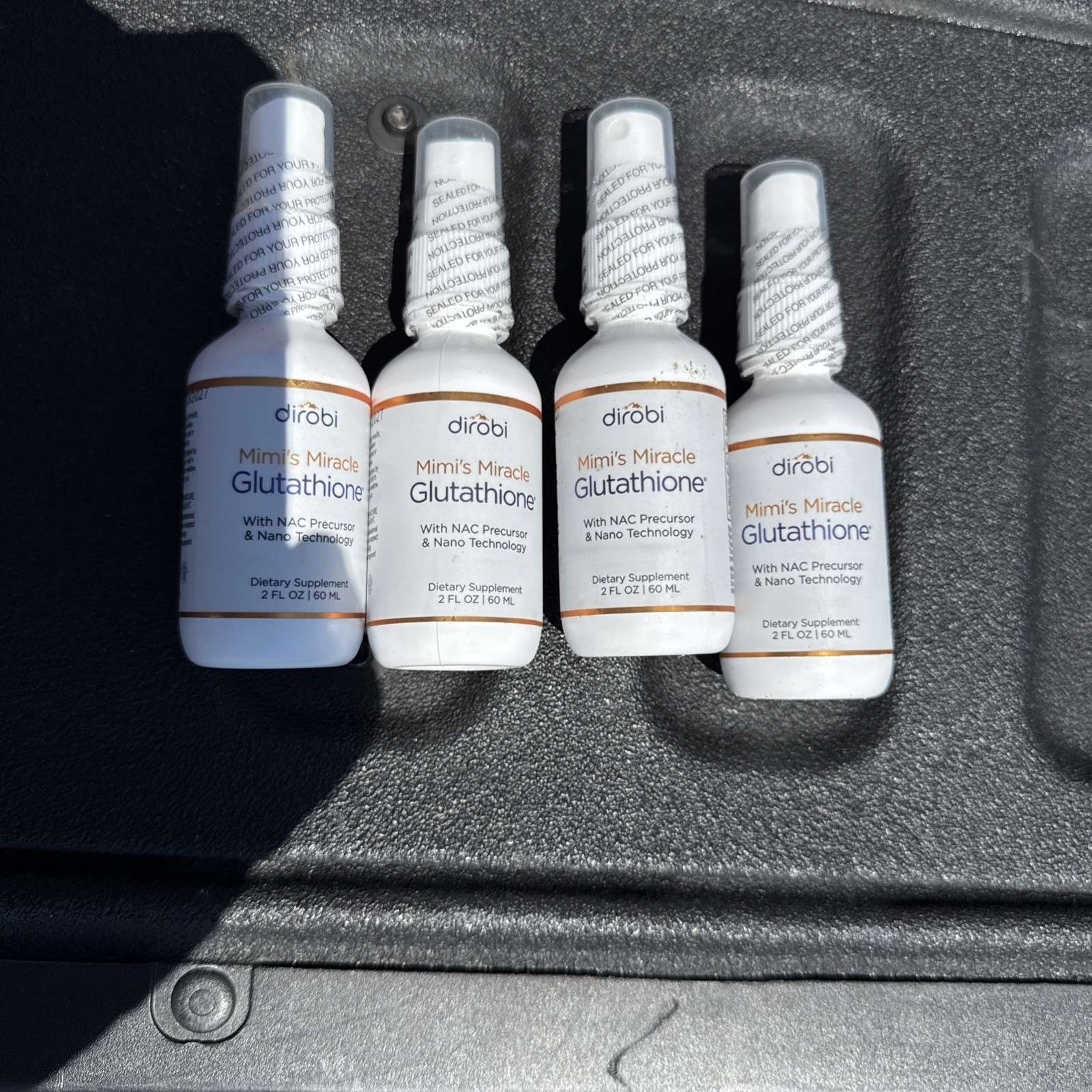 LOT OF 4! Mimis Miracle Glutathione Spray Sublingual Antioxidant 2oz Ea Exp 2027