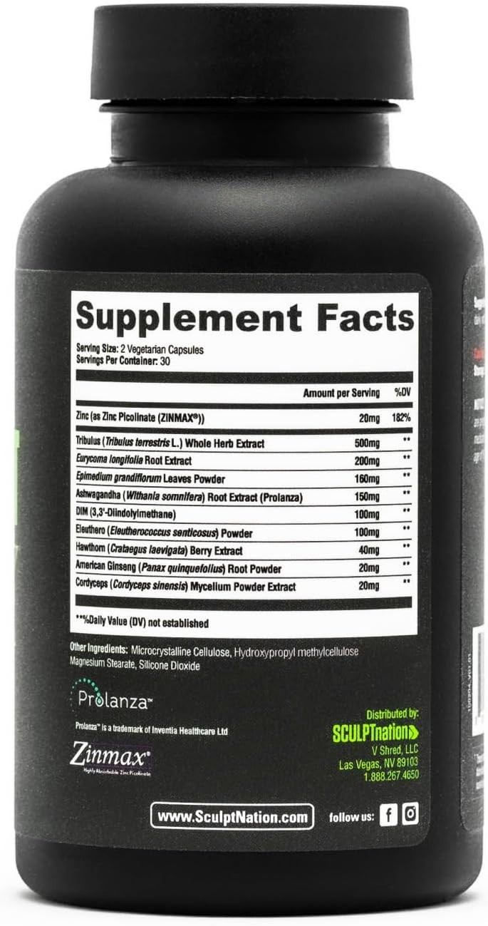 Sculpt Nation by V Shred Test Boost Max – Testosterone Supplement for Men