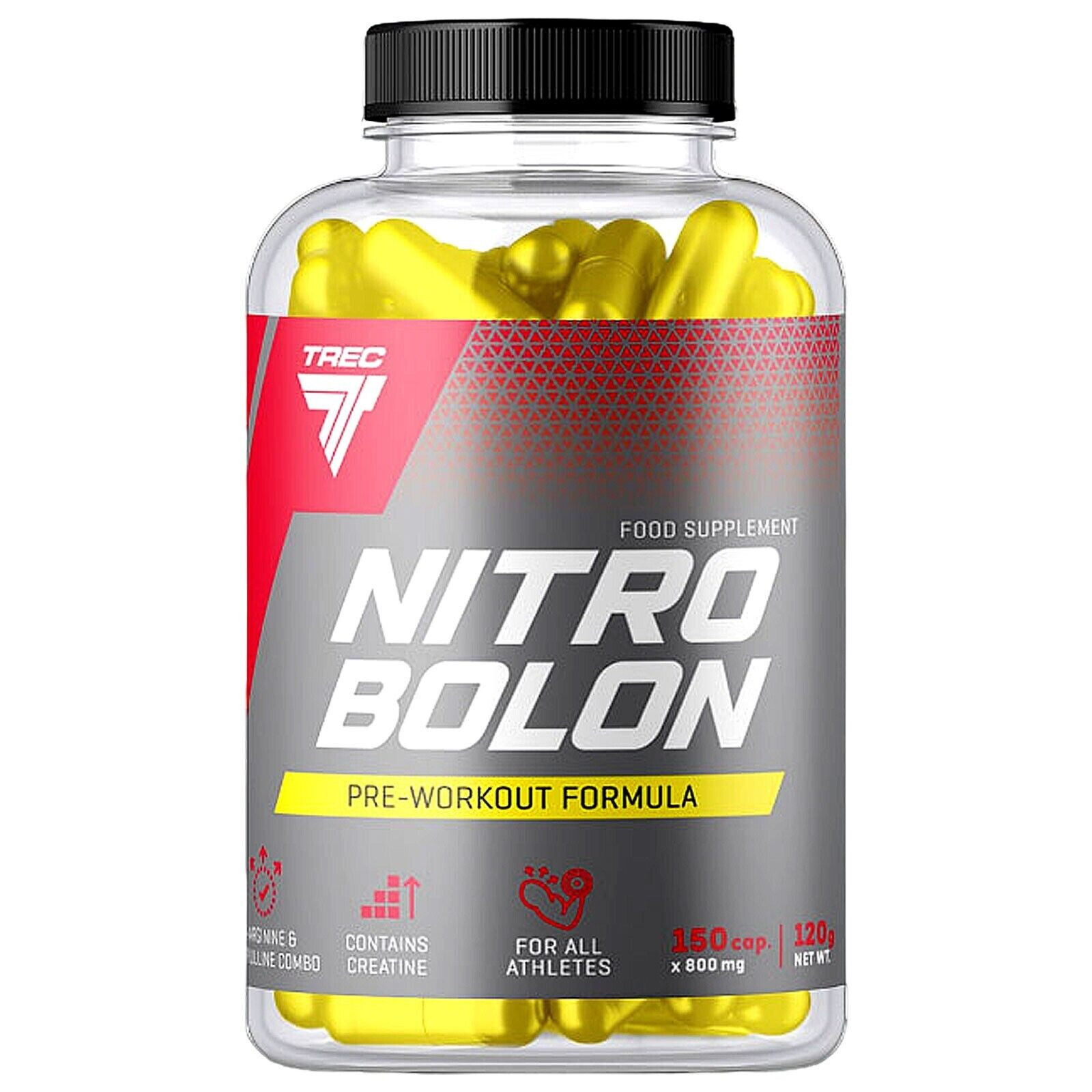 NITROBOLON 150 CAPS- Maximum muscle pump strength gain, longer endurance, energy