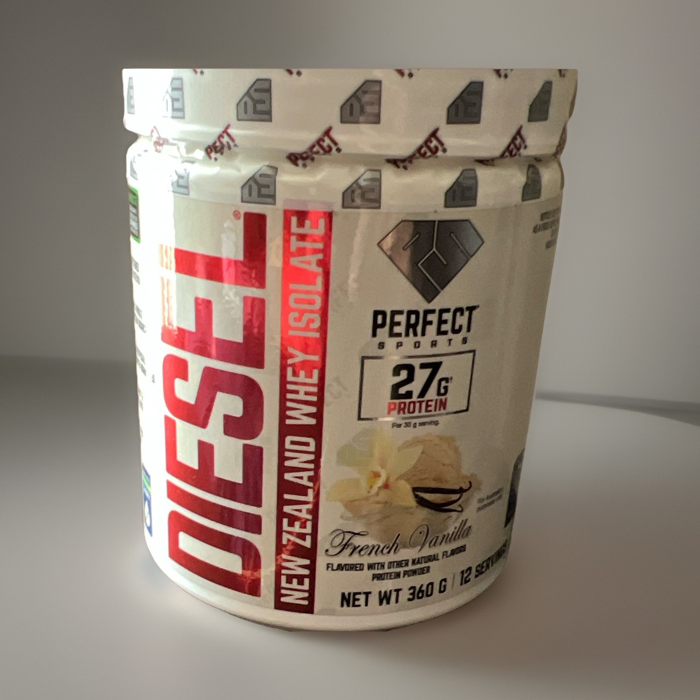 Perfect Sports Diesel New Zealand Whey Isolate French Vanilla 360g Gluten-Free