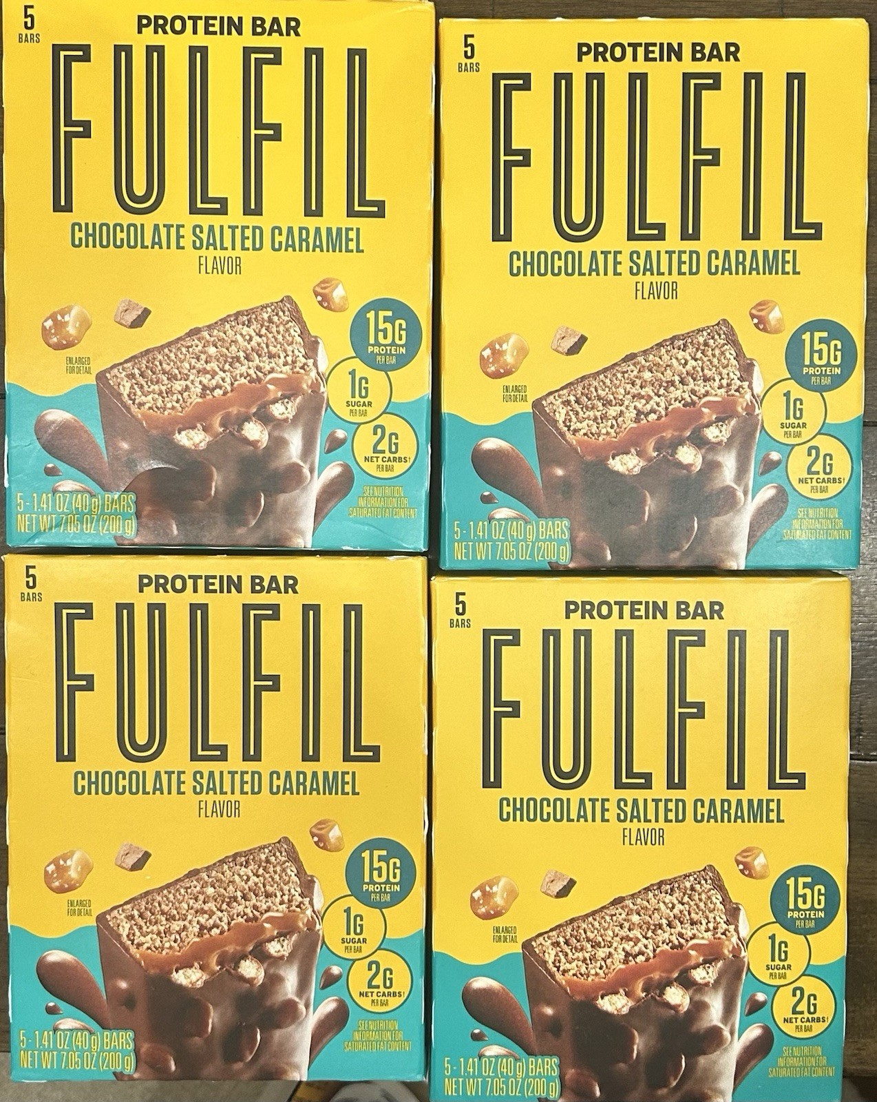4-Fulfil Protein Bar Chocolate Salted Caramel Flavor Gluten Free BB-08/2026